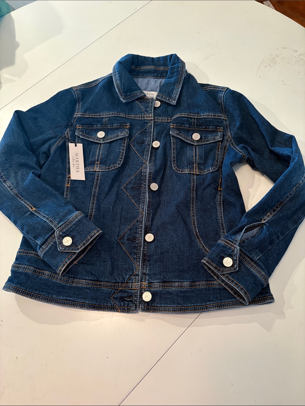 Martha Stewart lined Jean jacket